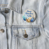 おばあちゃん素晴らし、ビーチをテーマにした赤ちゃんシャワー 缶バッジ (インサイチュ)