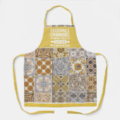 おばあちゃん素朴の食事が思い出に エプロン (正面)