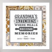 おばあちゃん素朴の食事が思い出のポスター ポスター (正面)