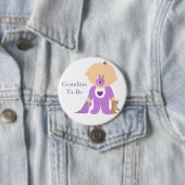 おばあちゃん紫色になるベビーボタン 缶バッジ (インサイチュ)