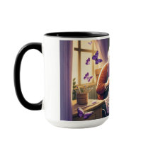 おばあちゃん編み物。