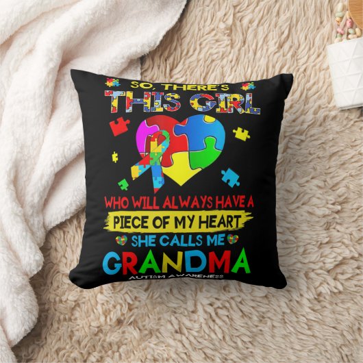 おばあちゃん自閉症の戦争って呼ばれてるこの子 クッション (ブランケット)