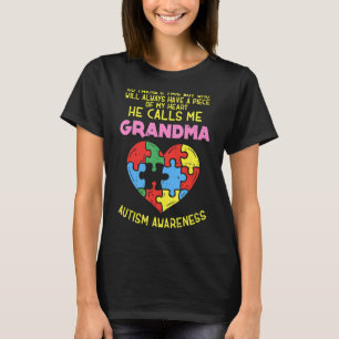 おばあちゃん自閉症意識シャツオースティスボーイ Tシャツ