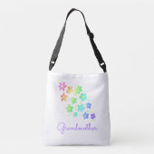 おばあちゃん虹の花 クロスボディバッグ (裏面)