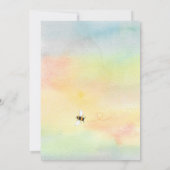 おばあちゃん蜂ベビーシャワー招待状 招待状 (裏面)