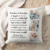 おばあちゃん詩カスタム3写真祖父母 クッション (ブランケット)