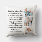 おばあちゃん詩カスタム3写真祖父母 クッション (裏面)