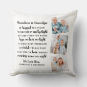 おばあちゃん詩カスタム3写真祖父母 クッション (正面)