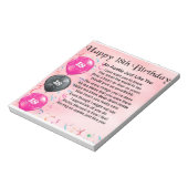 おばあちゃん詩18誕生日 ノートパッド (回転)