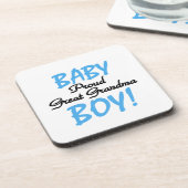 おばあちゃん誇りを持ったの男の赤ちゃんプレゼント コースター (左側)