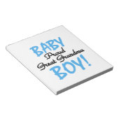 おばあちゃん誇りを持ったの男の赤ちゃんプレゼント ノートパッド (アングル)