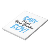 おばあちゃん誇りを持ったの男の赤ちゃんプレゼント ノートパッド (回転)