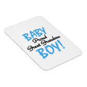 おばあちゃん誇りを持ったの男の赤ちゃんプレゼント マグネット (右側)