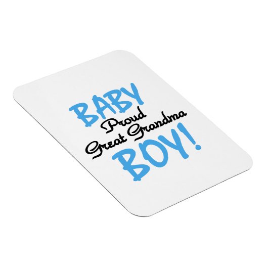 おばあちゃん誇りを持ったの男の赤ちゃんプレゼント マグネット (右側)