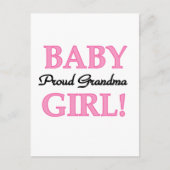 おばあちゃん誇りを持ったベビーガールTシャツ&ギフト ポストカード (正面)