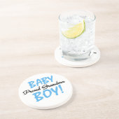 おばあちゃん誇りを持った男の赤ちゃんギフト コースター (側面)