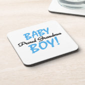 おばあちゃん誇りを持った男の赤ちゃんギフト コースター (左側)