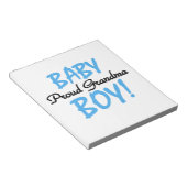 おばあちゃん誇りを持った男の赤ちゃんギフト ノートパッド (アングル)