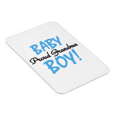 おばあちゃん誇りを持った男の赤ちゃんギフト マグネット (右側)