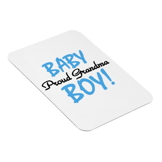 おばあちゃん誇りを持った男の赤ちゃんギフト マグネット (右側)