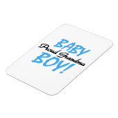 おばあちゃん誇りを持った男の赤ちゃんギフト マグネット (左側)