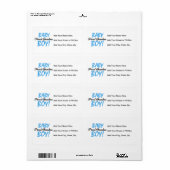 おばあちゃん誇りを持った男の赤ちゃんギフト ラベル (フルシート)