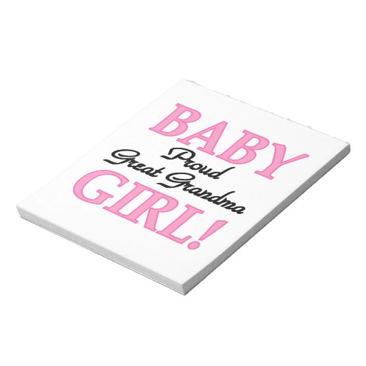 おばあちゃん誇りを持った素晴らし赤ちゃん女の子のプレゼント ノートパッド (回転)