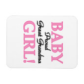 おばあちゃん誇りを持った素晴らし赤ちゃん女の子のプレゼント マグネット (横)