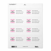 おばあちゃん誇りを持った素晴らし赤ちゃん女の子のプレゼント ラベル (フルシート)