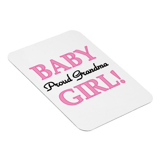 おばあちゃん誇りを持った赤ちゃんガールギフト マグネット (右側)