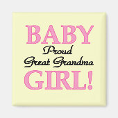 おばあちゃん誇りを持った赤ちゃんTシャツ&ギフト マグネット (正面)