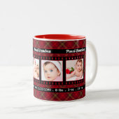おばあちゃん誇りを持った4フォトマグレッドプライドと黒 ツートーンマグカップ (正面右)