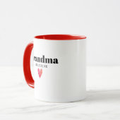 おばあちゃん誕生のお知らせ マグカップ (正面左)