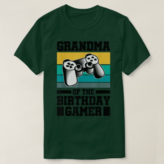おばあちゃん誕生日ゲーマービデオゲームConole G Tシャツ (デザイン正面)
