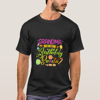おばあちゃん誕生日スウィーティキャンディバースデーパーティーM Tシャツ