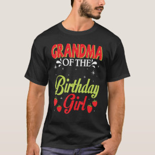 おばあちゃん誕生日ストロベリーガールハッピーミー Tシャツ