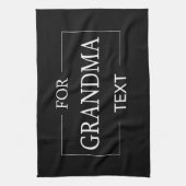 おばあちゃん誕生日パーソナライズされたギフト キッチンタオル (縦)