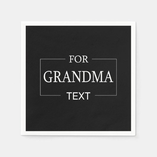 おばあちゃん誕生日パーソナライズされたギフト スタンダードカクテルナプキン (正面)