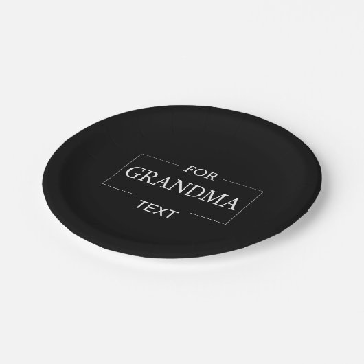 おばあちゃん誕生日パーソナライズされたギフト ペーパープレート (アングル)