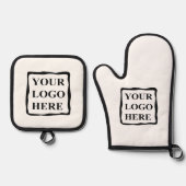 おばあちゃん誕生日パーソナライズされたギフト 鍋つかみ&鍋敷きセット (正面)