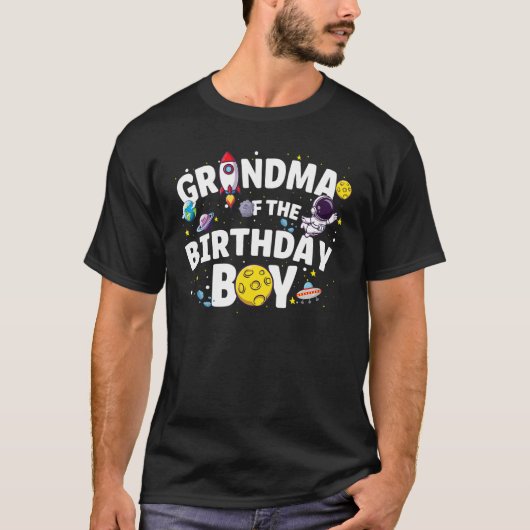 おばあちゃん誕生日ボーイ誕生日パー Tシャツ (正面)