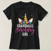 おばあちゃん誕生日女の子おばあちゃんギフトユニコーン Tシャツ (デザイン正面)