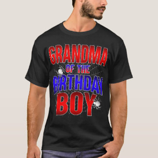 おばあちゃん誕生日男の子の衣装スパイダーウェブBda Tシャツ
