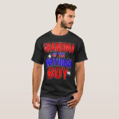 おばあちゃん誕生日男の子の衣装スパイダーウェブBda Tシャツ (正面フル)