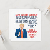 おばあちゃん誕生日 カード (正面/裏面インサイチュ)