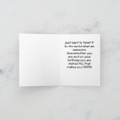 おばあちゃん誕生日(WARBLER)カード カード (内部)