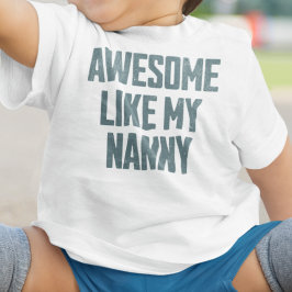 おばあちゃん譲りの凄さ 面白い ベビーTシャツ