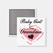 おばあちゃん赤ちゃんTシャツ&ギフト マグネット (正面/裏面)