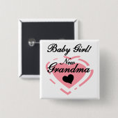 おばあちゃん赤ちゃんTシャツ&ギフト 缶バッジ (正面&裏面)