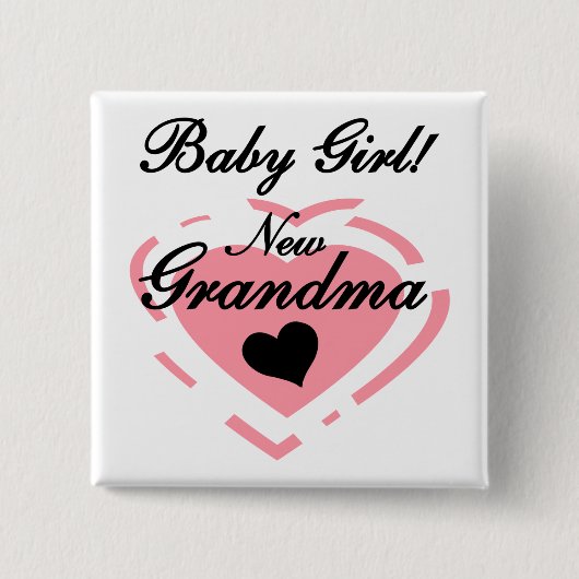 おばあちゃん赤ちゃんTシャツ&ギフト 缶バッジ (正面)